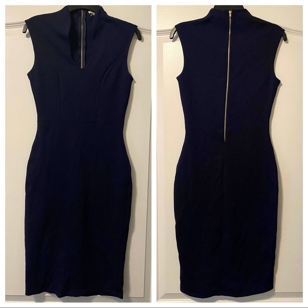 Cocktail dress - navy blue - like new condition